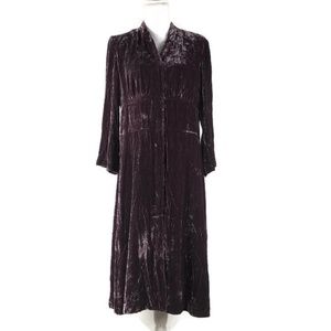 J Jill Womens Size 12 Midi Velvet Crushed Dress